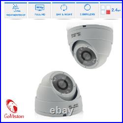 Hikvision Cctv System 4ch Dvr Dome Night Vision Govision Camera Full Kit+500gb