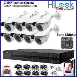 Hikvision Cctv System Hilook Dvr Bullet Night Vision Outdoor Camera Full Kit