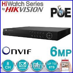 Hikvision Cctv System Ip Poe 8ch 6mp Nvr Dome Hd Camera 4mp 30m Night Vision Kit