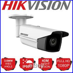 Hikvision Cctv System Kit 4ch 8ch 16ch Dvr 1080p Bullet Camera 40m Night Vision