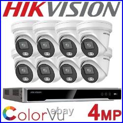 Hikvision Colorvu Ip Nvr 4ch 8ch 16 Ch Ip Poe Cctv System Uhd 4k 4mp Cctv Kit