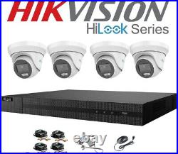 Hikvision Dvr 4k 2mp Colorvu Cameras Night Vision Cctv System Kit 1tb Uk