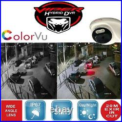 Hikvision Dvr 4k Viper Pro 5mp Colorvu Cameras Cctv System Night Vision Kit Uk