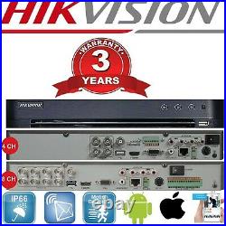 Hikvision Dvr Cctv Kit Sony Star Light Cameras 2mp Out Door Night Vision