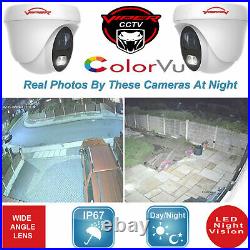 Hikvision Dvr Kit 8mp 4k Viper Pro Colorvu Cameras Night Vision Cctv System Uk