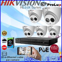 Hikvision Hilook 4mp Ip System 8ch Nvr Dome Night Vision Prolux Camera Full Kit