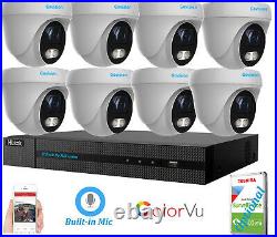Hikvision Hilook 5MP ColourVU Audio Mic CCTV Security Outdoor Camera System Kit