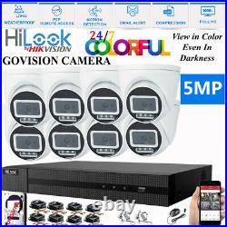 Hikvision Hilook 5mp Cctv System Hd Dvr 4ch 8ch Colorful Night Vision Camera Kit