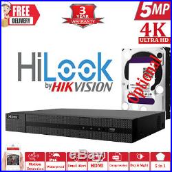 Hikvision Hilook 5mp Cctv System Uhd 4k Dvr 4ch Exir 40m Night Vision Camera Kit
