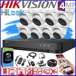 Hikvision Hilook Cctv System 4mp Dvr Dome Night Vision Outdoor Camera Full Kit