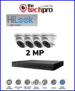 Hilook Cctv System 2mp Dvr Dome Night Vision Outdoor Cameras Full Security Kit