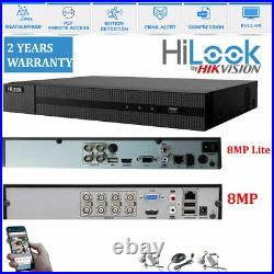 Hilook Hikvision 8mp Ccctv System 8mp Night Vision Outdoor Dvr Home Security Kit