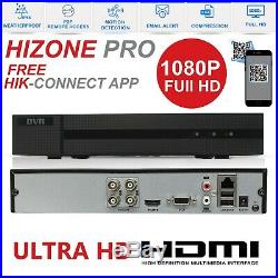 Hizone Pro CCTV HD 1080P 3.6mm Night Vision Outdoor DVR Home Security System Kit