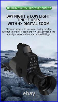 Hunting NV4B 1080P Infrared Night Vision Monocular Scope 4X Zoom Telescope Cam