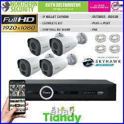 IP Camera NVR CCTV Kit Security System Outdoor Night vision Home Business DIY