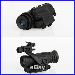 Infrared HD Night Vision Helmet Telescope Tactical Rifle Scope Hunting Kit BLACK