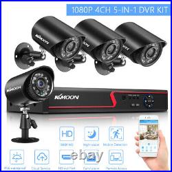 KKmoon 4CH 1080P DVR Video Recorder 4pcs 2MP Waterproof CCTV Security Camera Kit