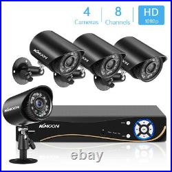 KKmoon 8CH 1080P AHD DVR Video Recorder 4PCS 2.0MP CCTV Security Camera Kit S7F7