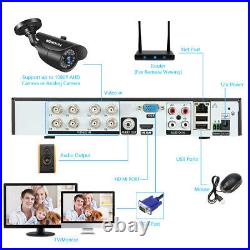 KKmoon 8CH 1080P DVR 4pcs 1080P Waterproof CCTV Security Camera 1TB HDD CCTV Kit