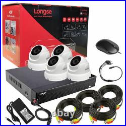 Longse 8MP CCTV 4K DVR System 2TB Outdoor Turbo HD Home Camera Security Kit UK
