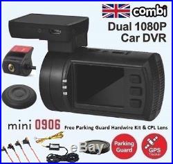 MK2 2018 Mini 0906 Dual 1080P GPS Dash Cam FREE HARD-WIRE KIT & CPL 0806 Twin