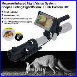 Megaorei 2A DIY Digital Night Vision Scope Riflescopes 4.3 850nm IR LED Torch