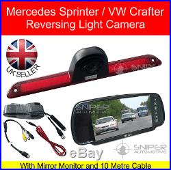 Mercedes Sprinter/VW Crafter Rear Brake Light Reversing CCD Camera Kit