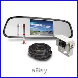 Mirror Monitor Reversing Camera Kit Rear View Rearview Reverse System Van