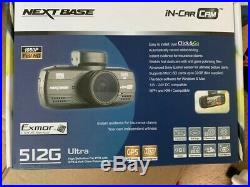 NEXTBASE 512G HD Car Dashboard Video Camera (NBDVR512G) & case, hardwire kit, 8gsd