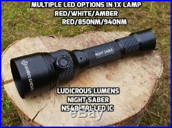 NS48 3x LED Triple LED hunting lamp illumniator IR Multiple led options + KITS