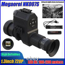 New NK007S Night Vision LED NV Infrared Hunting 720P Monocular 38-48mm Scope Kit