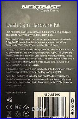 Nextbase 522GW Dash Cam Camera Night Vision Video Recorder + Hardwire Kit
