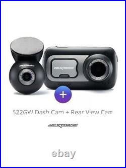 Nextbase 522GW Front Dash Cam and Rear Camera Bundle Kit