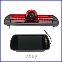Night Vision Brake Light Camera 7'' LCD Monitor Rear View Kit For Fiat 2006-2016