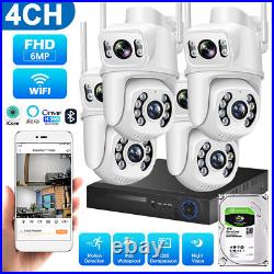 Night Vision CCTV SYSTEM IP UHD 8MP 4/8CH NVR 4K 6MP CAMERA KIT 8X ZOOM WIFI Cam