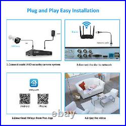 Outdoor 1080P 8CH DVR Home Surveillance CCTV Kit Security Camera System With 2TB