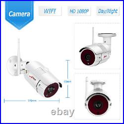 Outdoor Wireless Home Security System IP Camera with 7 Monitor Surveillance Kit