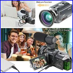 Premium 4K Ultra HD 16x Digital Zoom 48MP Infrared Video Camcorder Camera Kit