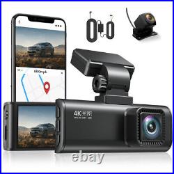 REDTIGER 4K Dash Cam Front and RearFree Dual Dash Camera Hardwire Kit