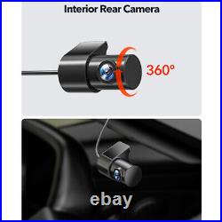 REDTIGER F9 Dash Cam 4K Front and Rear Dash Camera WiFi GPS with Hardwire Kit