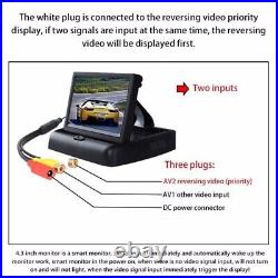 Rear View Reversing Camera Kit HD Monitor Parking Night Vision Car Van Bus Truck