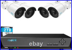 Reolink 4MP CCTV Security Camera Systems Outdoor, 4X 8ch 4mp Poe Kit