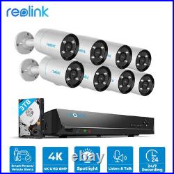 Reolink 8MP CCTV System 4K 16CH NVR POW IP Camera Audio Home Security Camera Kit