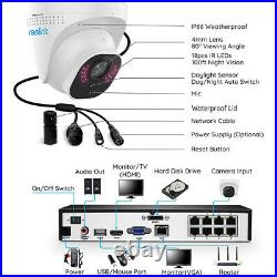 Reolink 8 Channel 2TB HDD NVR Kit CCTV Security Camera System Non-Stop Recording