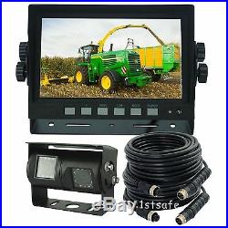 Reversing Camera Kit Rear View Revese System 7 Lcd+dual Twin Double Lens Camera