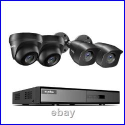 SANNCE 1080P 4CH DVR CCTV Camera System Night Vision Kit For Home Surveillance