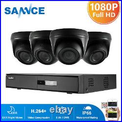 SANNCE 1080P CCTV Camera System 4/8CH DVR Night Vision Home Outdoor Security Kit