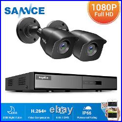 SANNCE 4/8CH 5IN1 DVR Home Security CCTV Camera Outdoor System Night Vision Kit