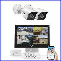 SANNCE 5IN1 10.1LCD Monitor 4CH DVR 3000TVL CCTV Camera Home Security Kit IP66