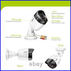 SANNCE 5MP CCTV System 8CH 5MP Lite DVR Night Vision Camera Motion Detection Kit